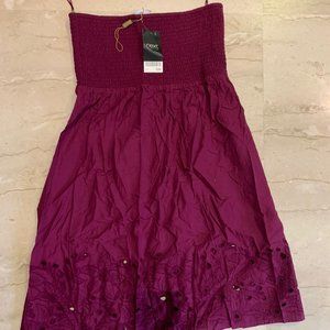 BRAND NEW SMOCKED TUBE DRESS WITH CUTWORK BOTTOM